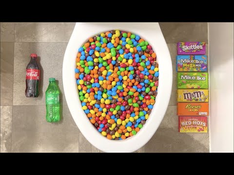 Will it Flush? - M&Ms, Skittles, Candy, Coca Cola, Orbeez, Oreos, Pepsi, Food