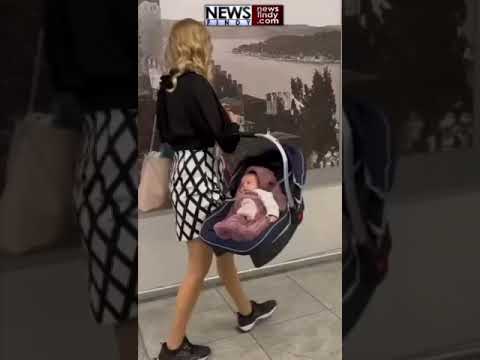 Wilma Elles, 40 günlük kızı Tiara Manolya ile havalimanında görüntülendi! #wilmaelles #tiaramanolya