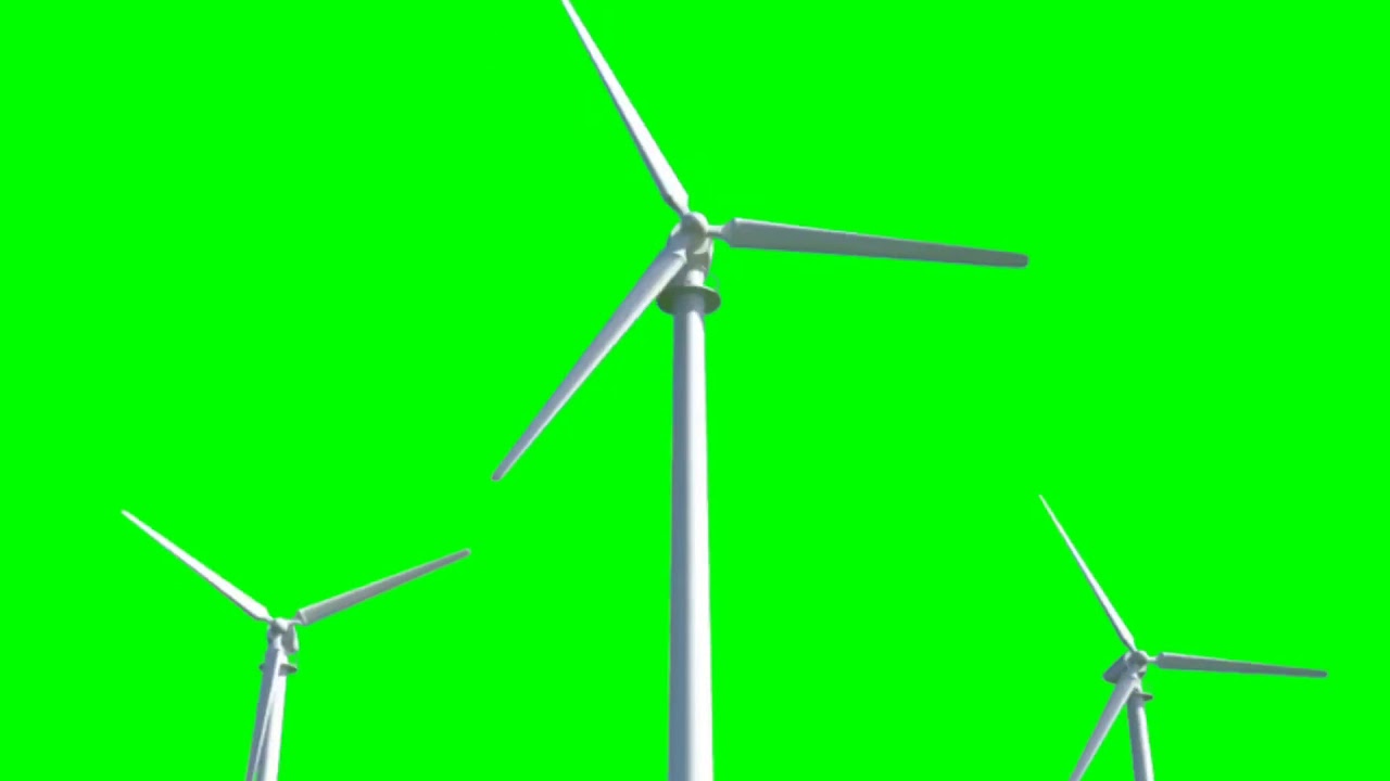WIND TURBINES |GREEN SCREEN |