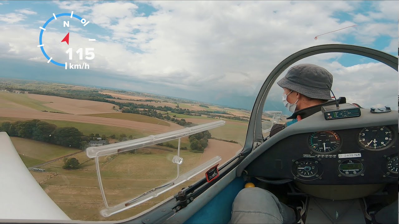WINDENSTART Segelflug | Start und Landung mit ASK21 | GOPRO Hero 7 [2.7K]