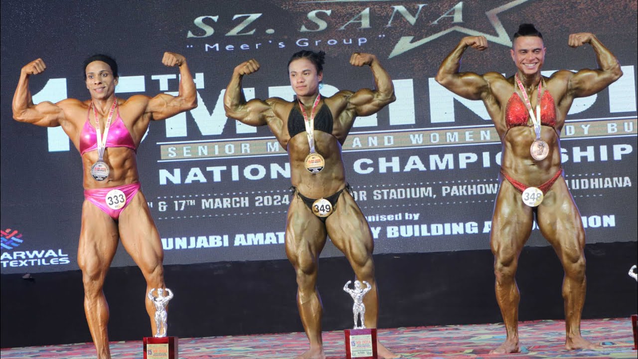 Winning Moment 15th National Women Bodybuilding Championship 2024