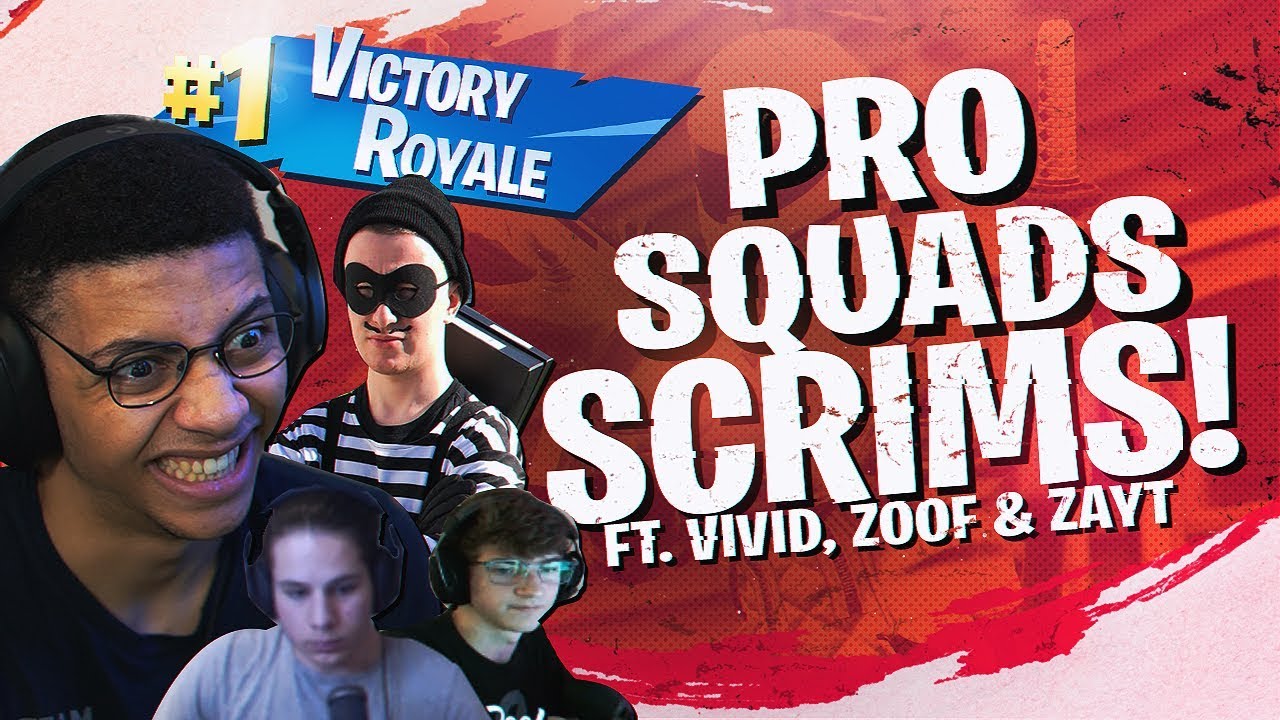 WINNING PRO SCRIMS WITH THE SQUAD! Ft. Vivid, Zoof & Zayt (Fortnite BR Full Match)