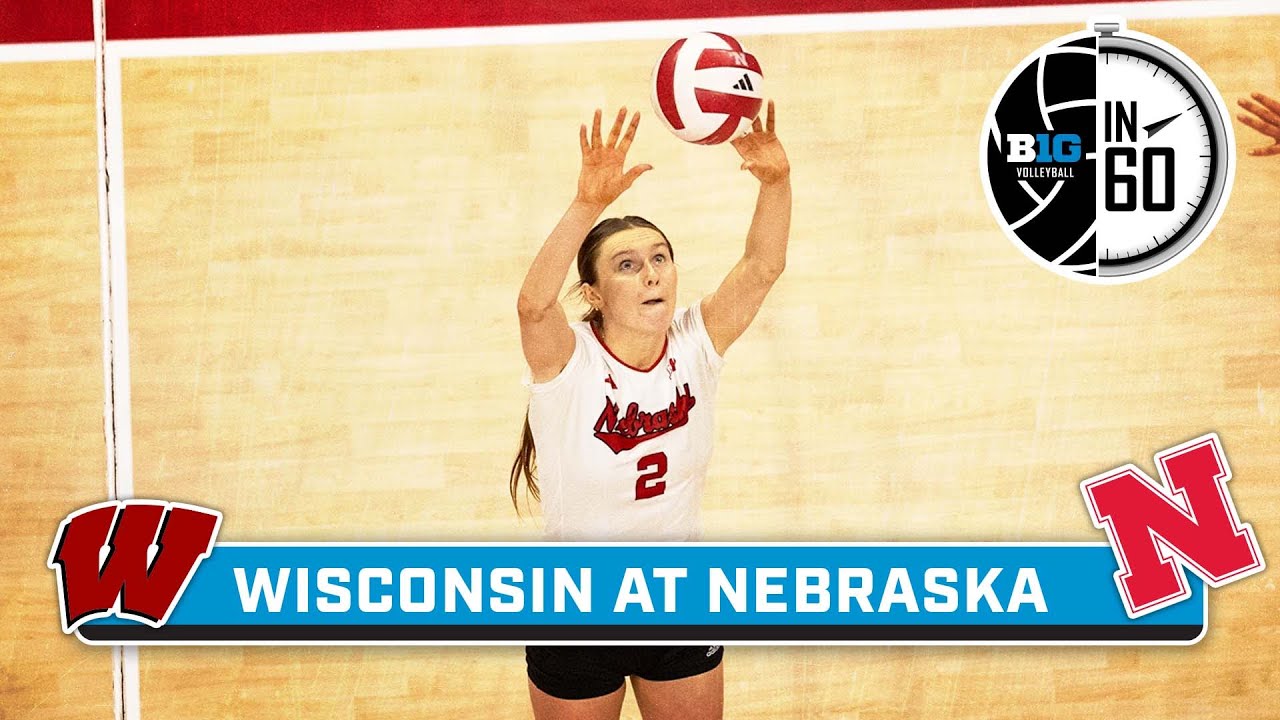 Wisconsin at Nebraska | Nov. 23, 2024 | Big Ten Volleyball in 60