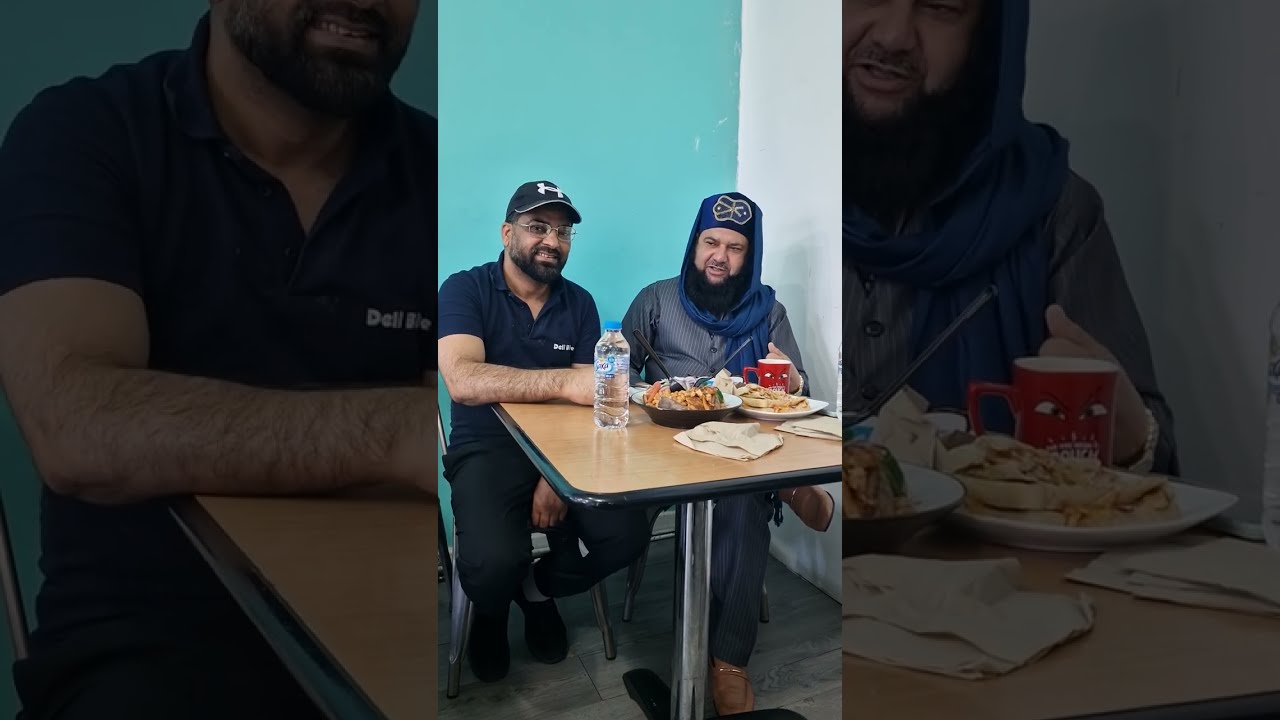 With Allama Qari Zahid sb @ Deli Bite