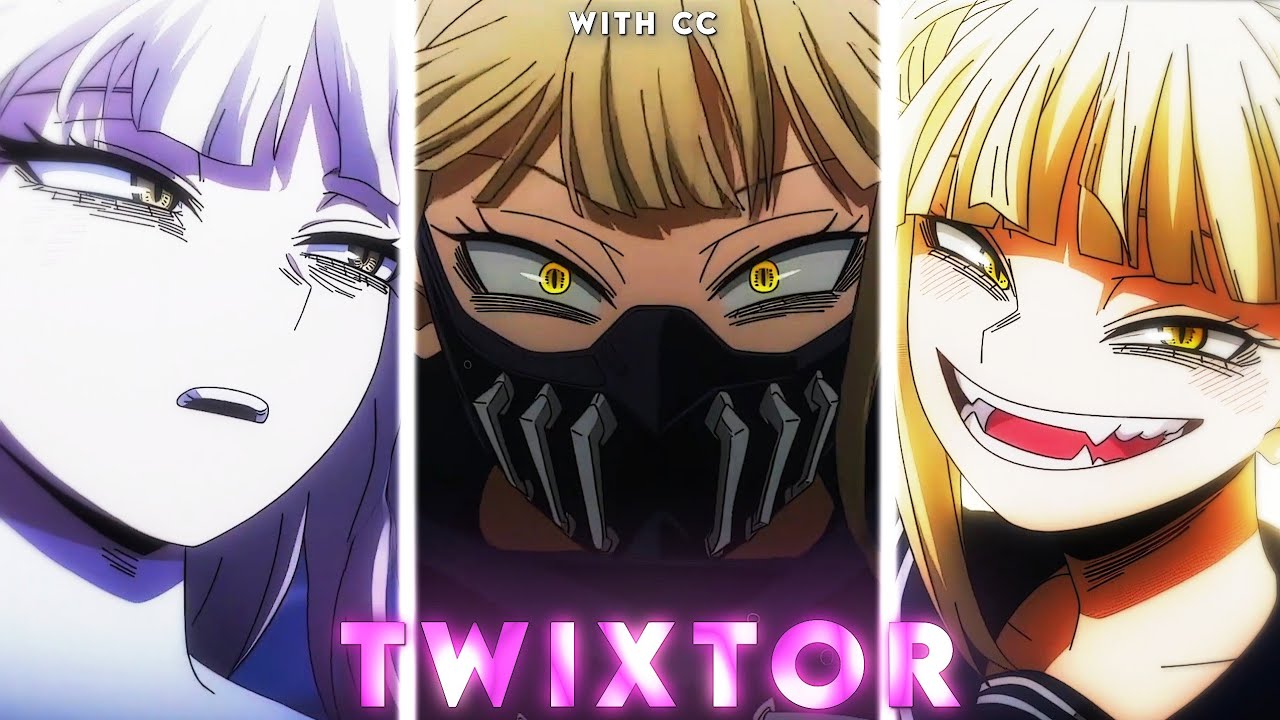 (WITH CC) Himiko Toga 4k Twixtor Clips For Editing S7 (My Hero Academia)