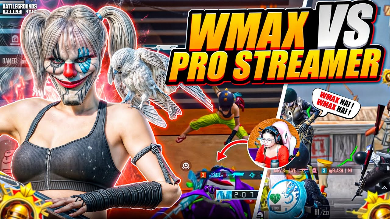 Wmax vs Pro Streamers 🔥 Fastest 3 Finger Player | BGMI - PUBGMOBILE