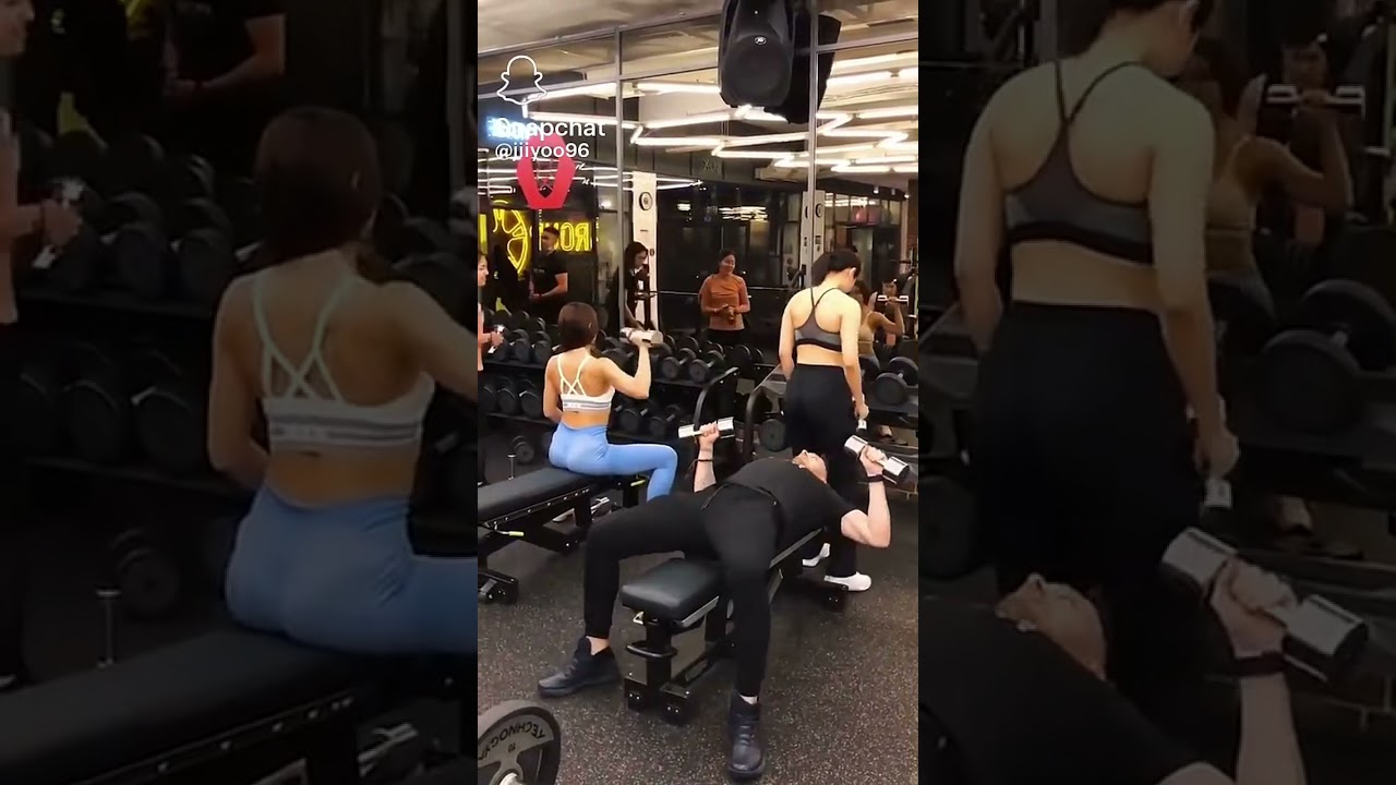 WOMAN ACCIDENTALLY SITS ON MANS FACE WHILE TRAINING