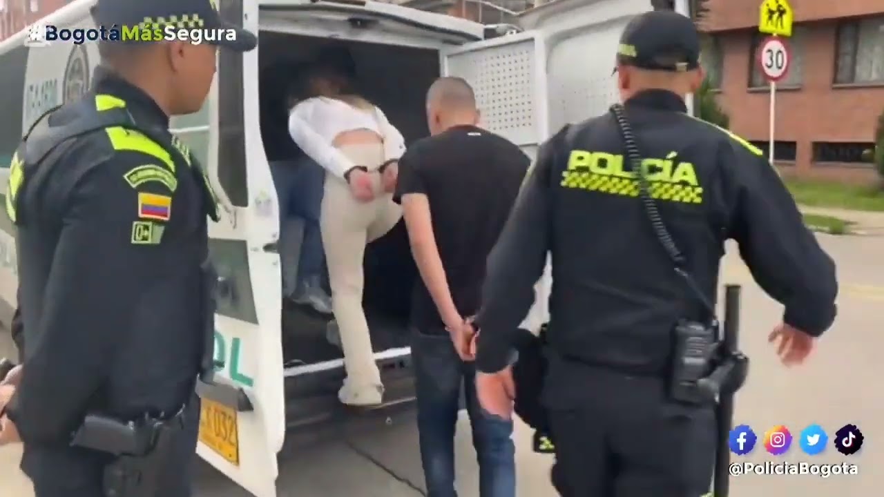 Woman arrested and handcuffed from behind
