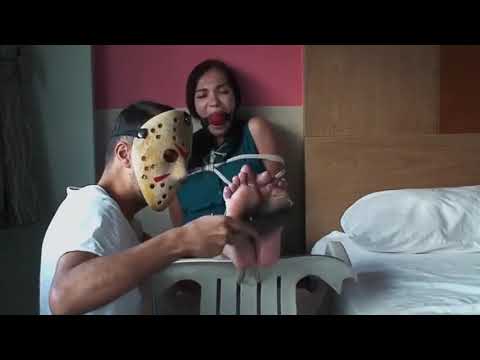 woman bound gagged ticklish foot