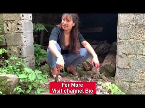 woman butcher after slaughtering chicken