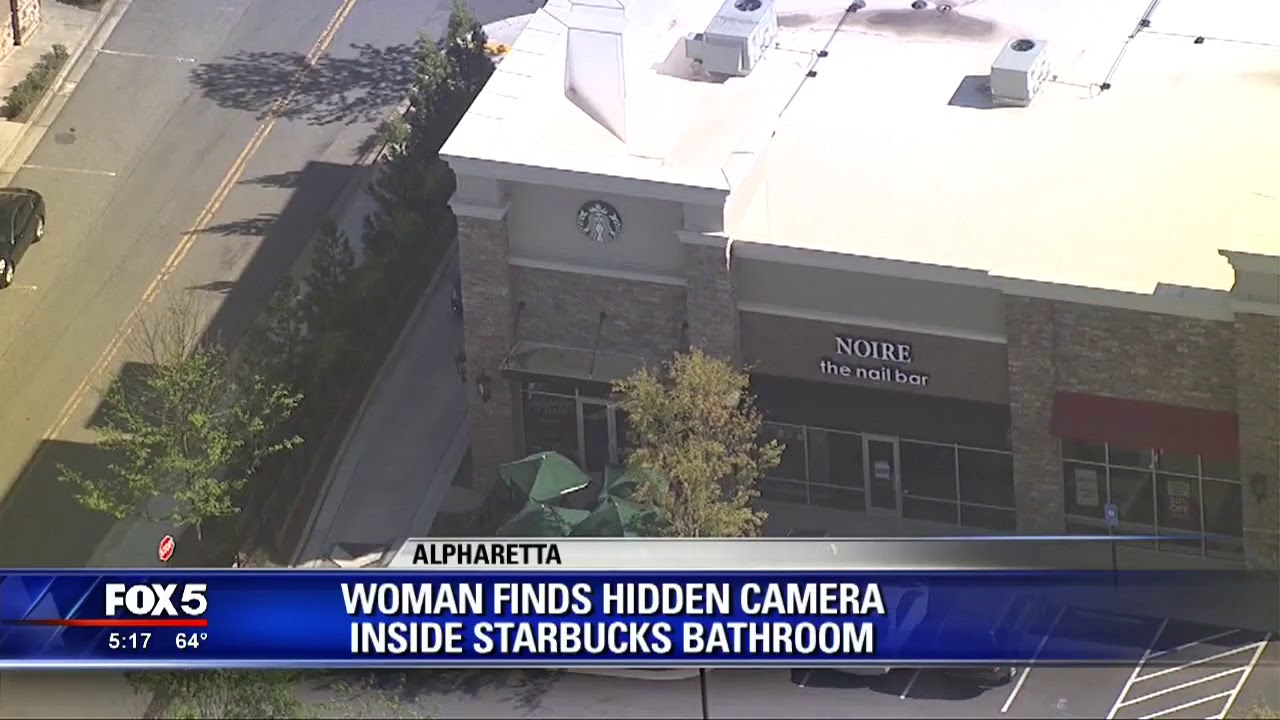Woman finds hidden camera inside Starbucks bathroom