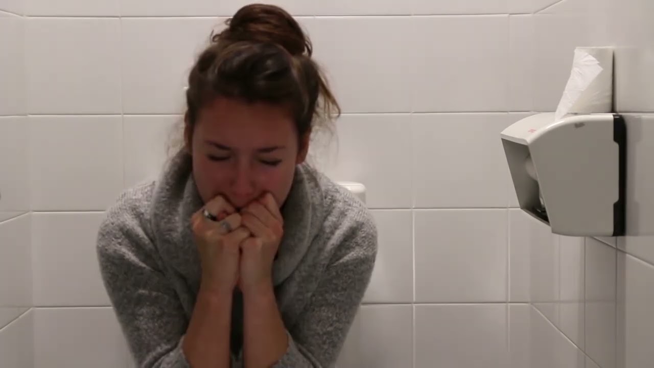woman has diarrhea