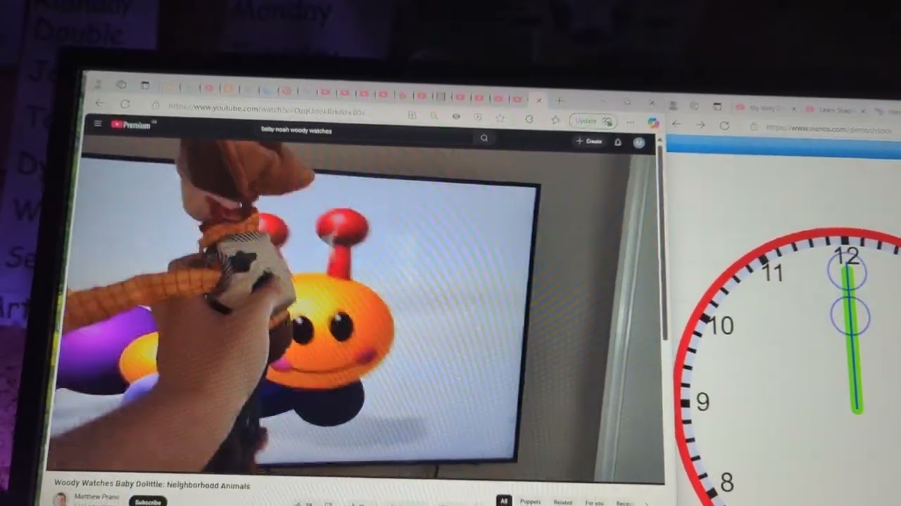 Woody watches Caterpillar Baby Einstein
