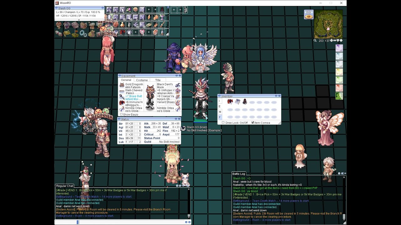 WoonRO [99/70] - TEST KOE [ NSI vs MapleTree ] - Champion Gameplay - Ragnarok Online