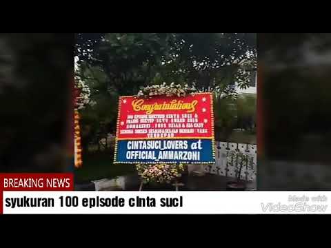 WOOWWW !!! BERTABUR BINTANG Di ACARA SYUKURAN 100 EPISODE CINTA SUCI