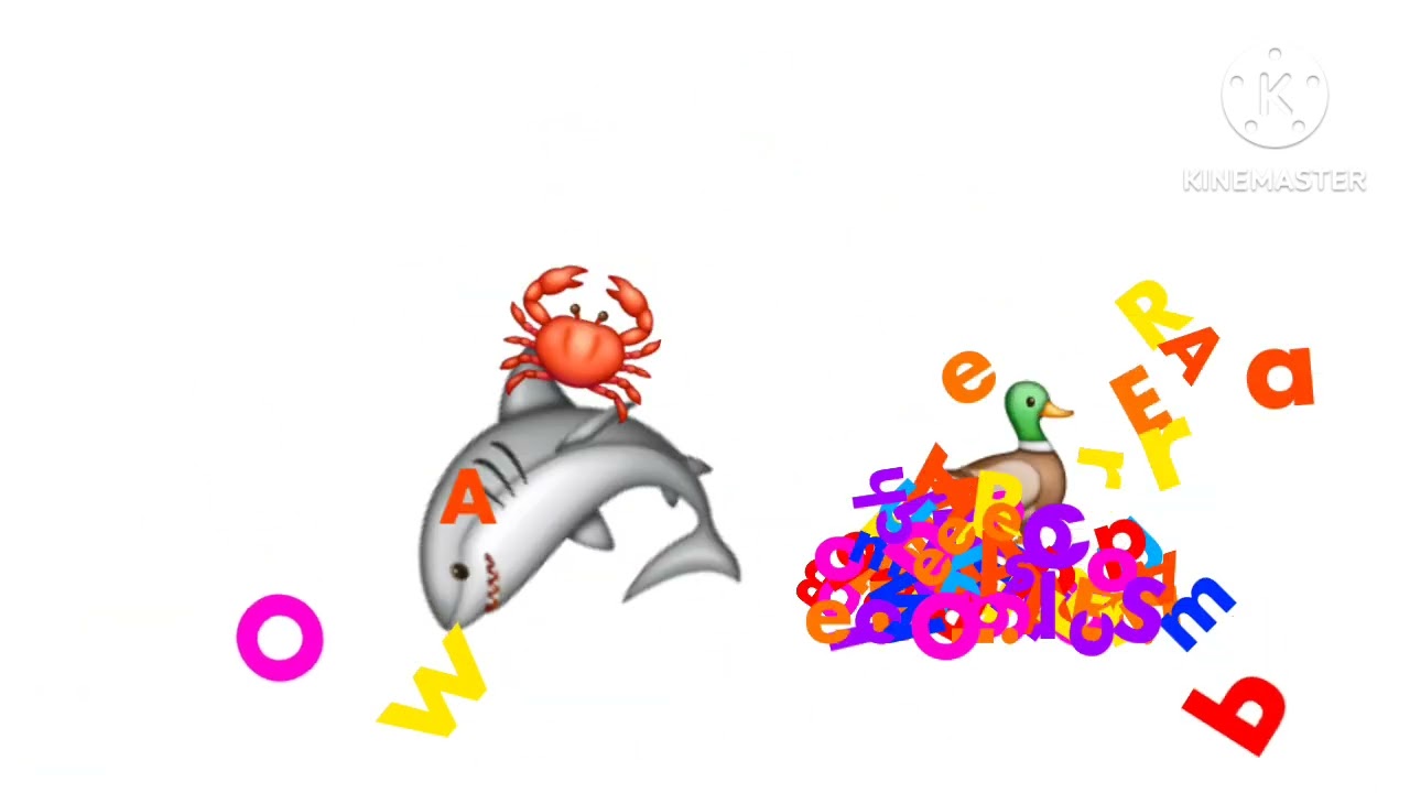 Word World Fruit Cha Cha Duck Shark & Crab Break The Fruits With Word World Font