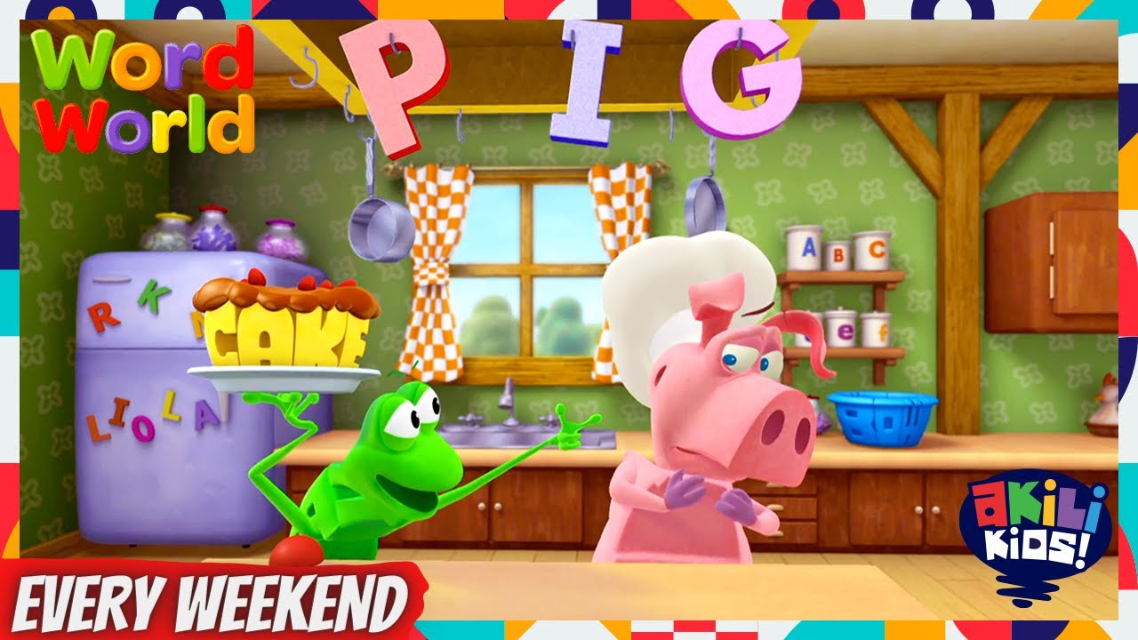 WordWorld | The Birthday Cake Emergency | Akili Kids!