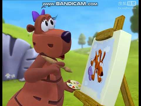 WordWorld: Dog pops the bubble and falls from the sky