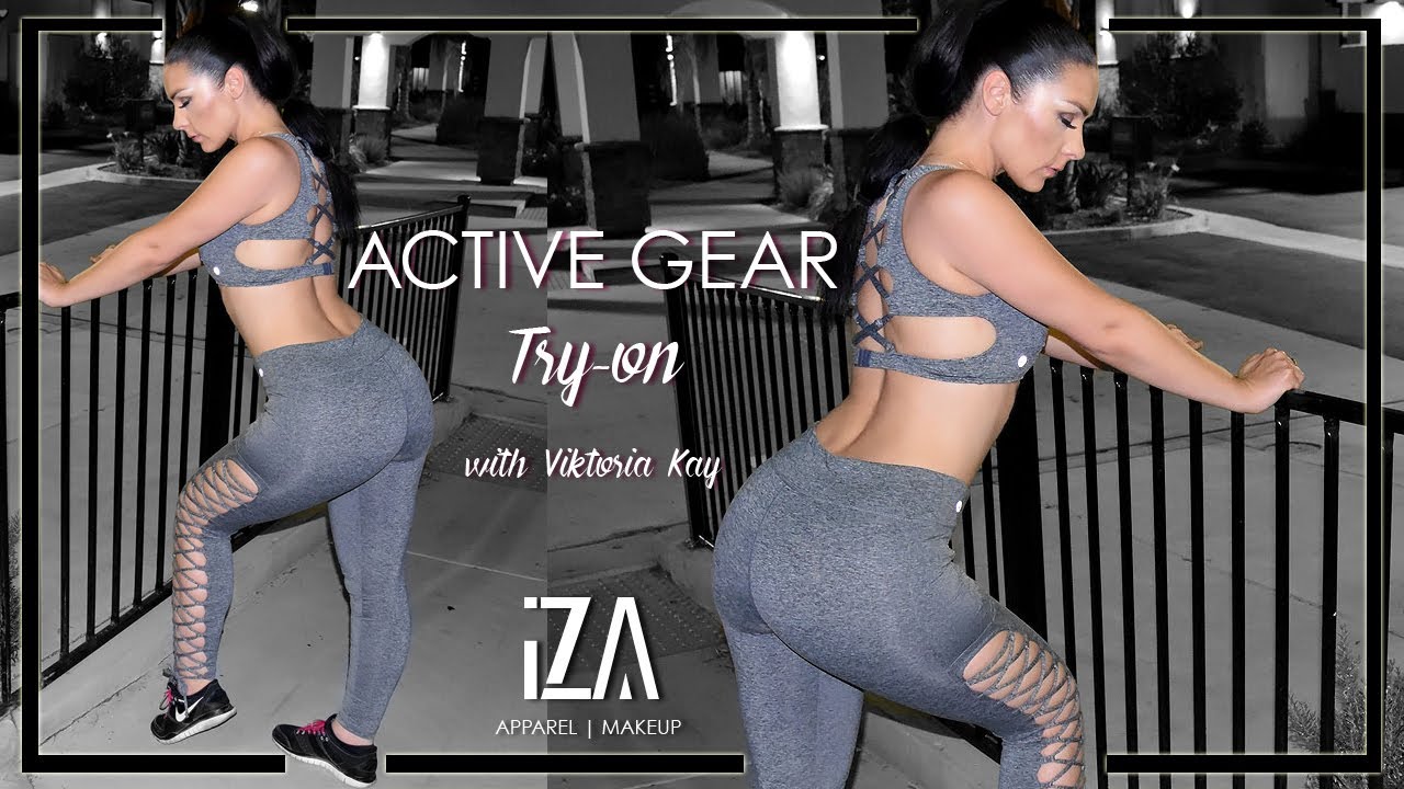 Workout Clothes Try-on  with Viktoria Kay | Iza Apparel | Iza.LA