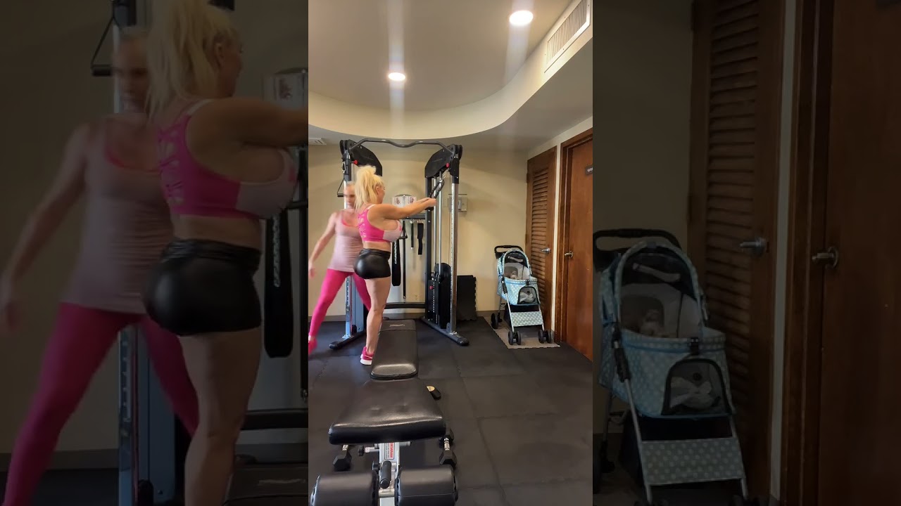 Workout with my trainer getting me fit!