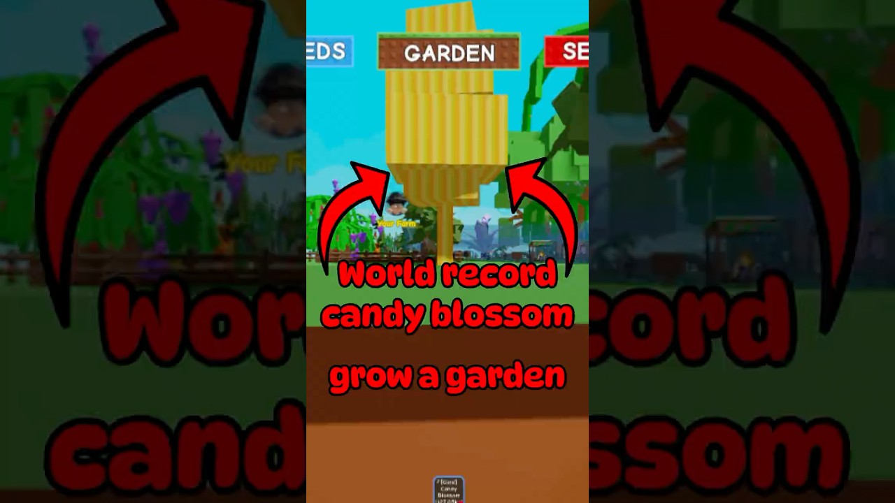WORLD RECORD CANDY BLOSSOM IN GROW A GARDEN 🍬 #growagarden
