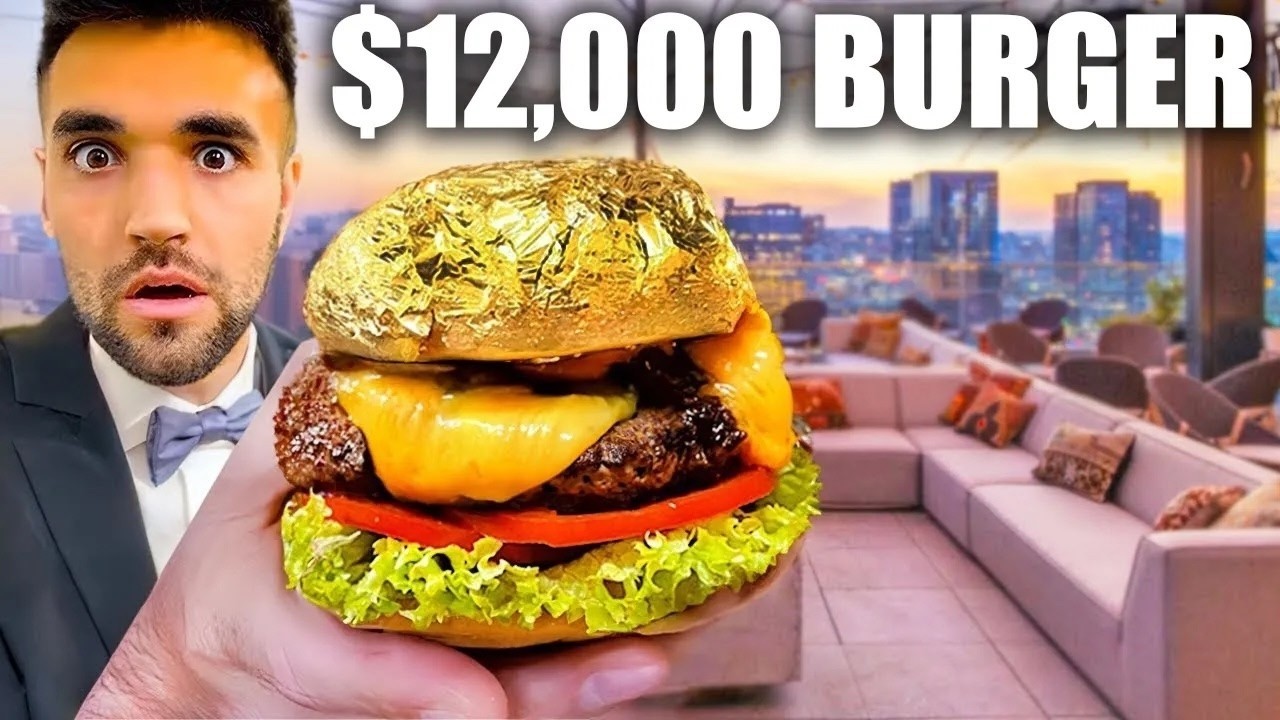 World's Cheapest Burger Vs. Most Expensive Burger ($0.14 vs $12,000)!