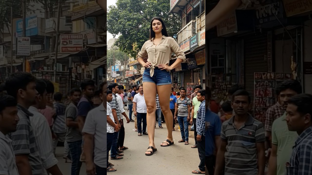 World's tallest female in India 😍🇮🇳#shorts #tallwoman #tallgirlfriend #girl #india #tallest