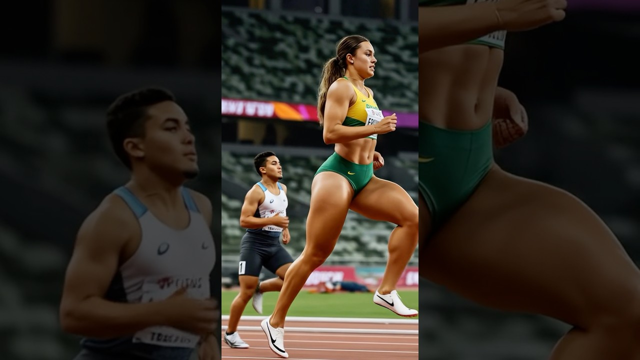 World's tallest female sprinter 😍#shorts #tallwoman #tallgirlfriend #sprinter #trackandfield