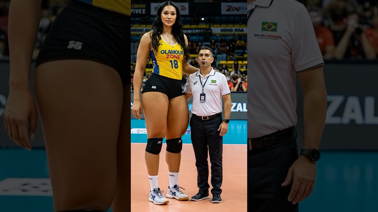 World's tallest female volleyball player in 🇺🇸#tallwoman #tallgirlfriend #volleyball #usa