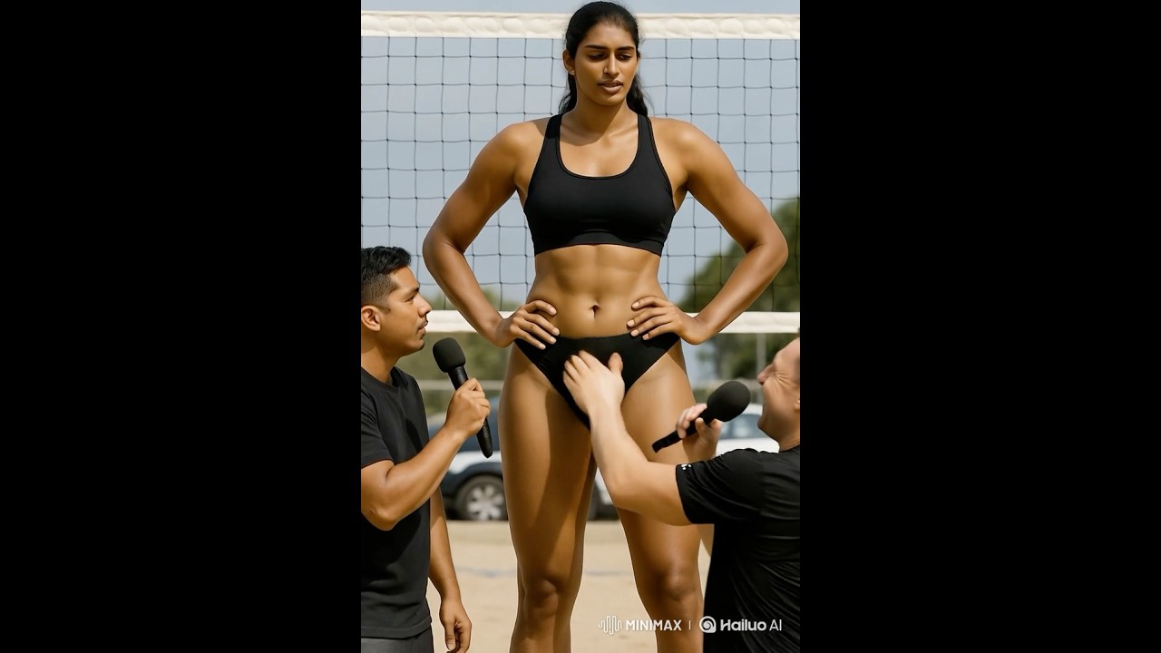 World’s tallest female volleyball player #tallwoman  #volleyball #ai #athelete #sports #shorts