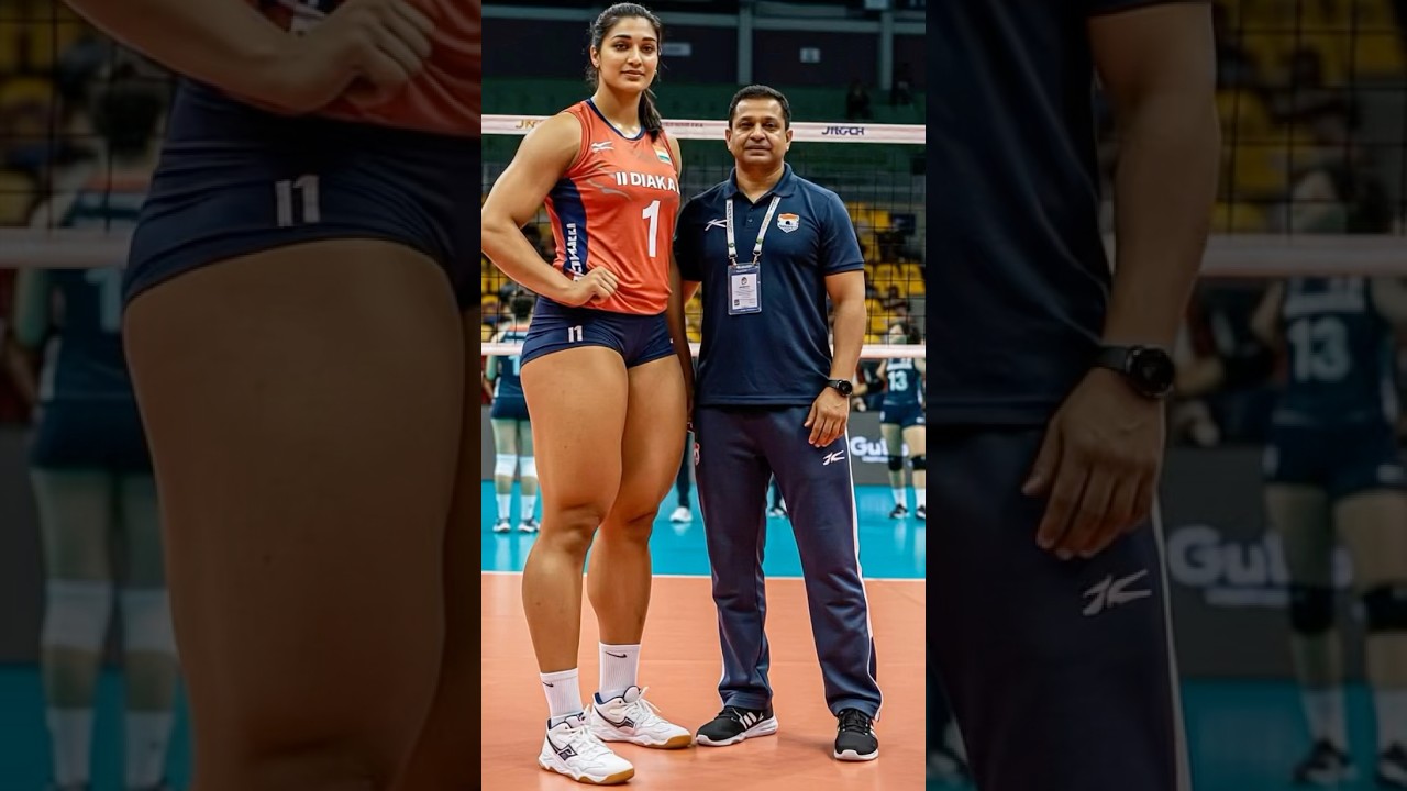 World's tallest female volleyball player😍#shorts#tallwoman #tallgirlfriend #volleyball
