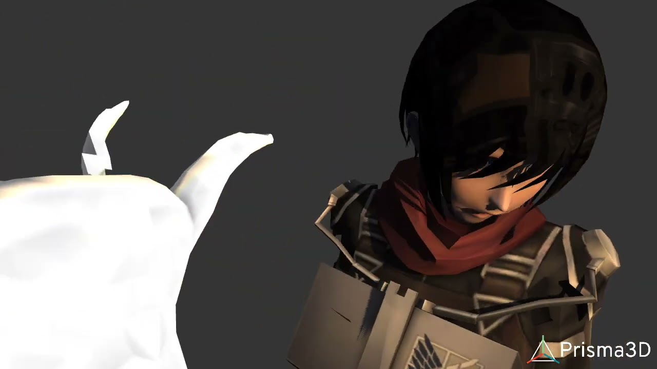 Worm vore Mikasa (lighting test)