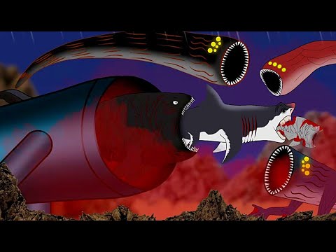 Worm VS Sea Eater VS Bloop VS Megalodon(1-2) (Who Would Win???)