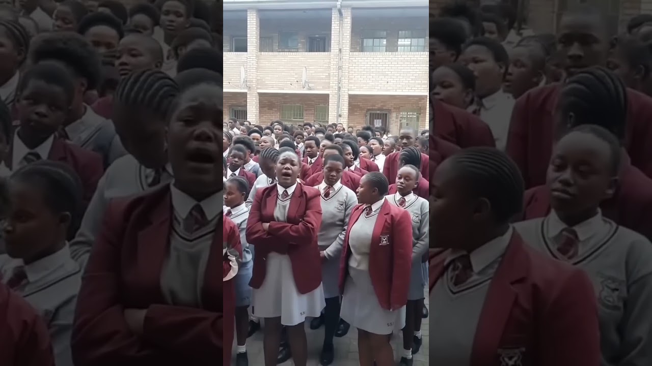 Worship song - South African school #femaleleadvocalist #africa