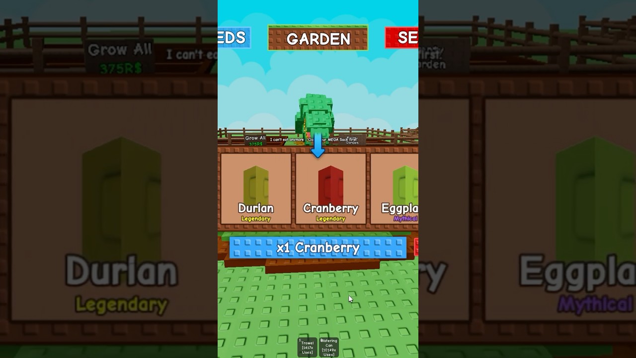 WORST Premium Seed in Grow a Garden #roblox #shorts #growagarden #robloxshorts