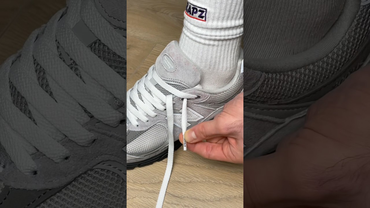 Would you Loose Lace your New Balance 2002R like this? 😳 #newbalance #shoelaces #lacingtutorial