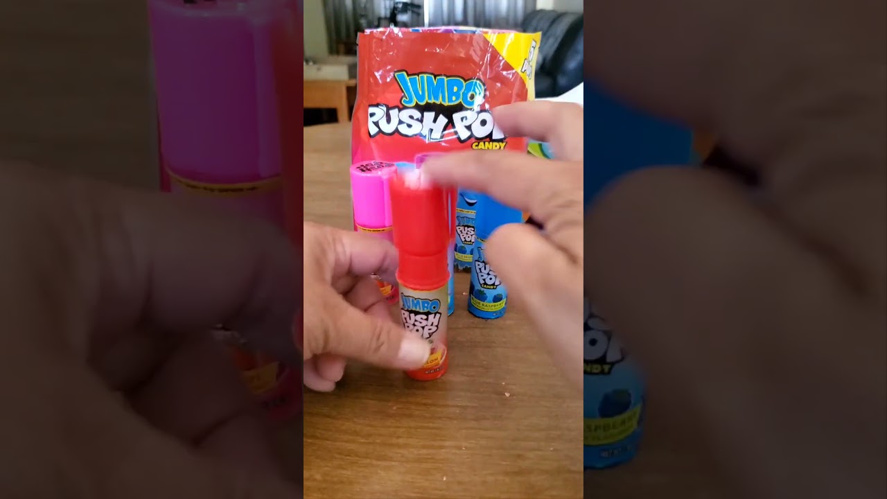 WOW! ASMR! LET'S TRY JUMBO PUSH POP! #asmr #amazing #candy #toys #shirt #viral #pop #popproducts