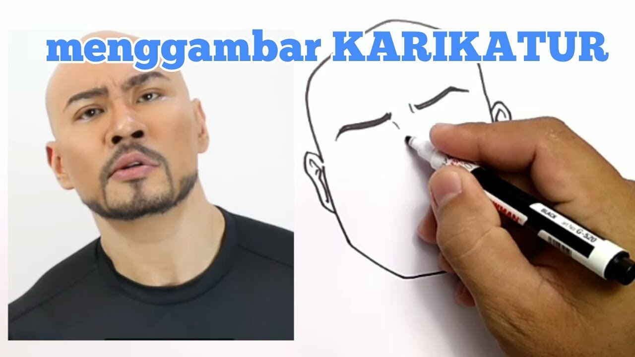 WOW, CARA MENGGAMBAR KARIKATUR DEDDY CORBUZIER/ HOW TO DRAW CARICATURE