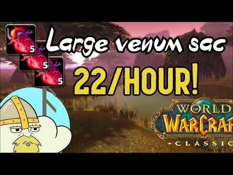 WoW Classic - Most efficient Large venum sac Farm! 22 Sacs per hour (Elixir of poison resistance)