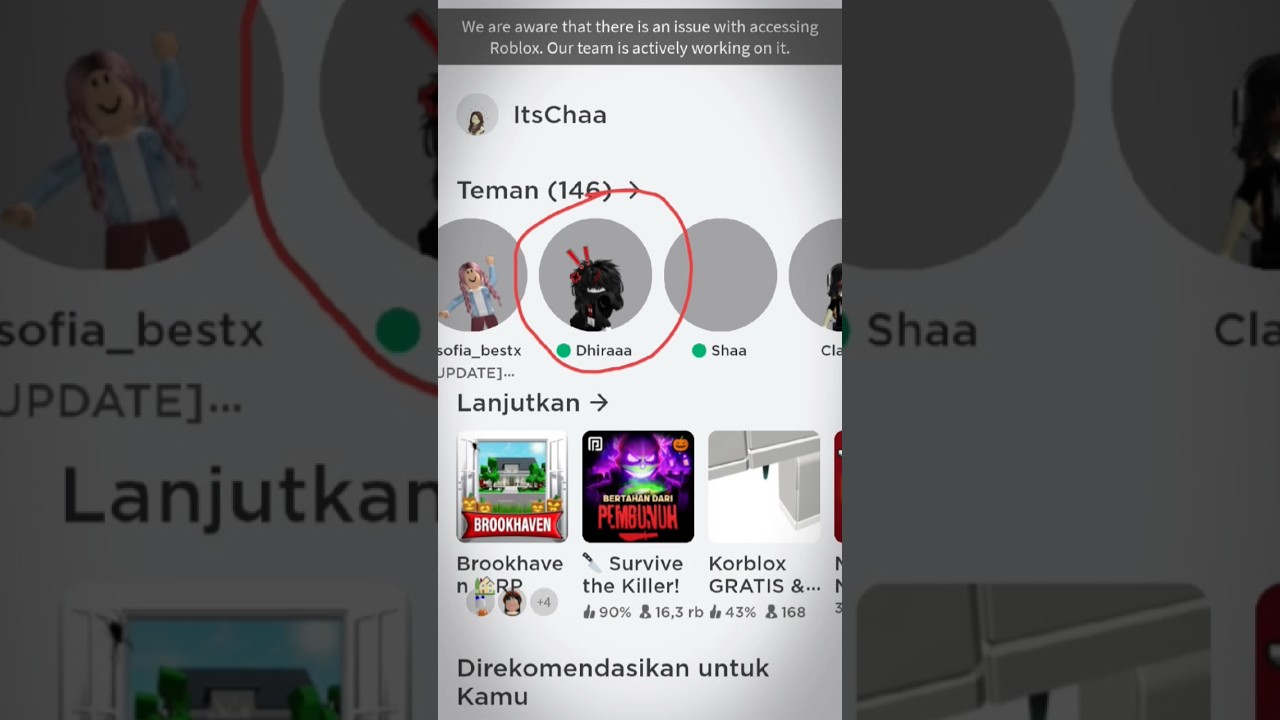 wow main lagi sama kak @dhira.youtube || #roblox #brookhaven #jjroblox