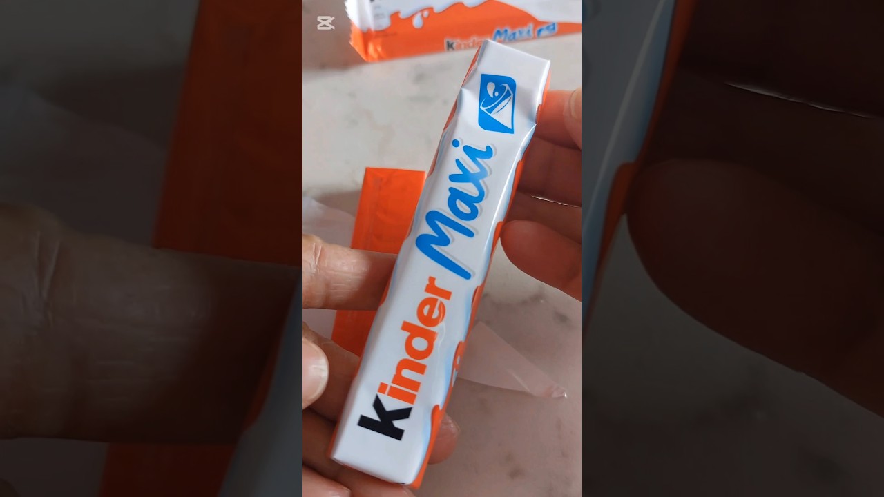 WOW YUMMY KINDER MAXI #asmr #video #food #satisfying #food #viralvideo