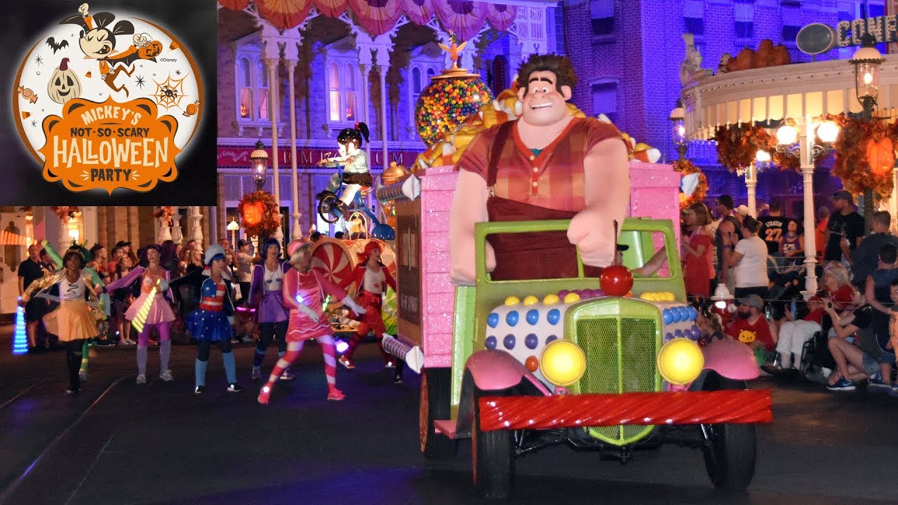 Wreck-It Ralph & Vanellope Candy Segment in Boo-To-You Parade, Mickey's Not-So-Scary Halloween Party