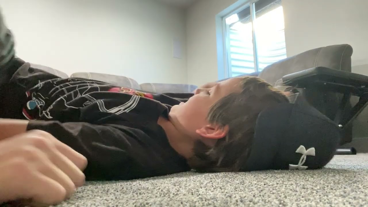 Wrestling with my cousin