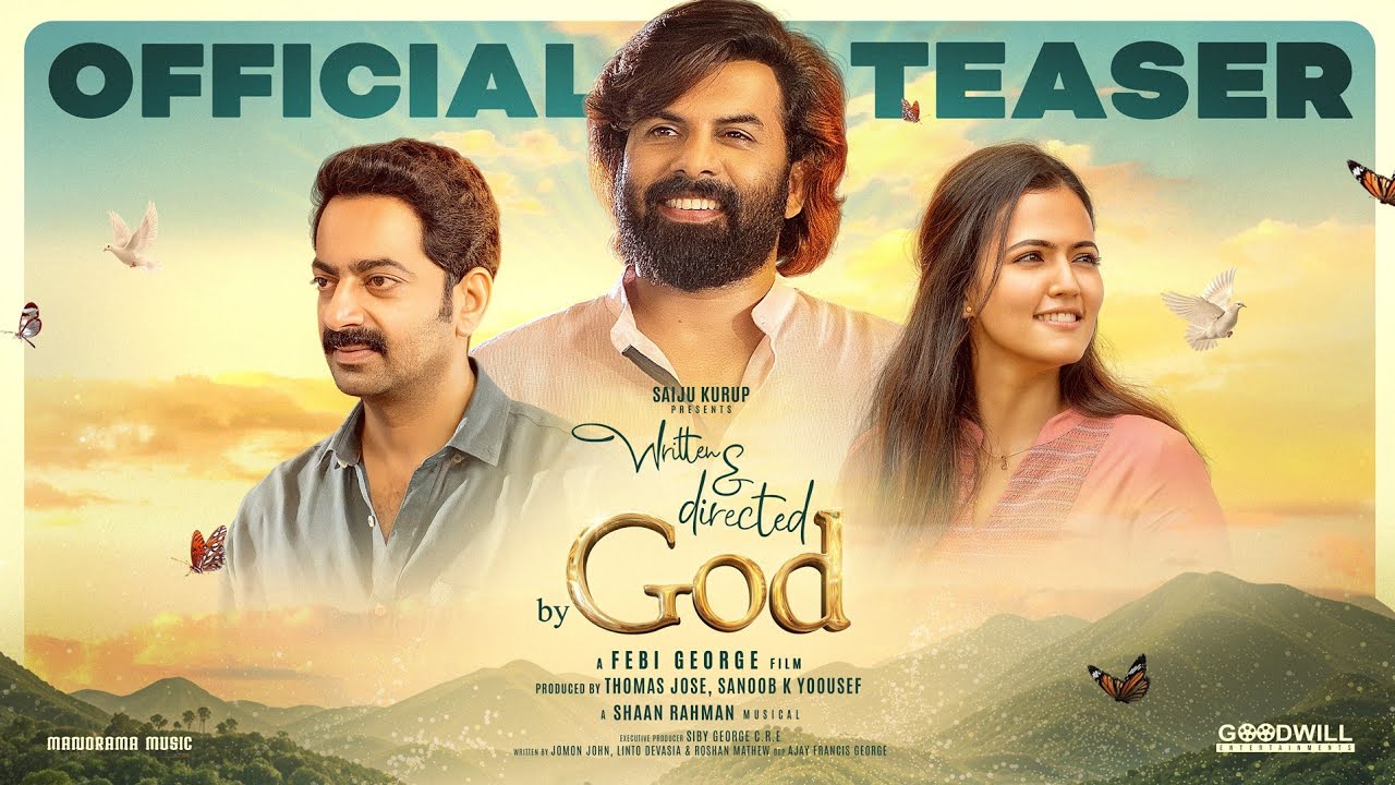 Written & Directed by God  | Official Teaser | Saiju kurup | Sunnywayne | Aparna Das | Febi George