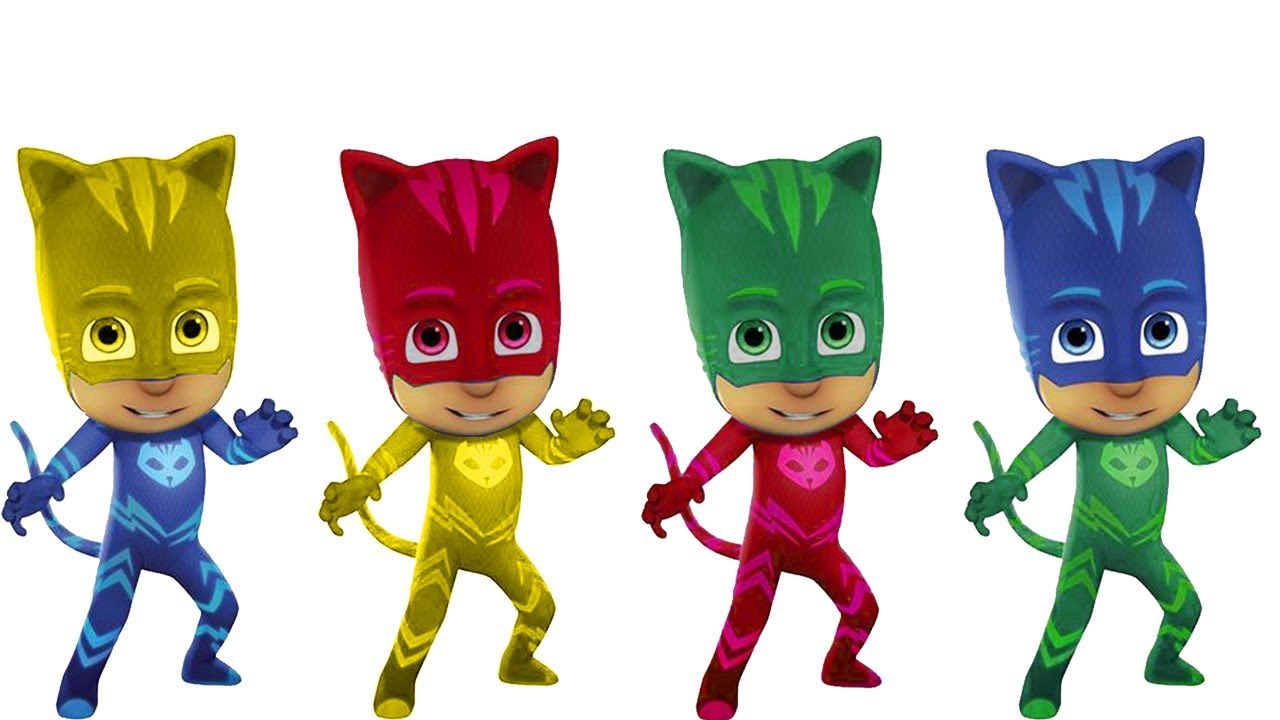Wrong Colors PJ Masks Nursery Rhymes Crying Baby Funny Wrong Heads video Learning Colors for Kids