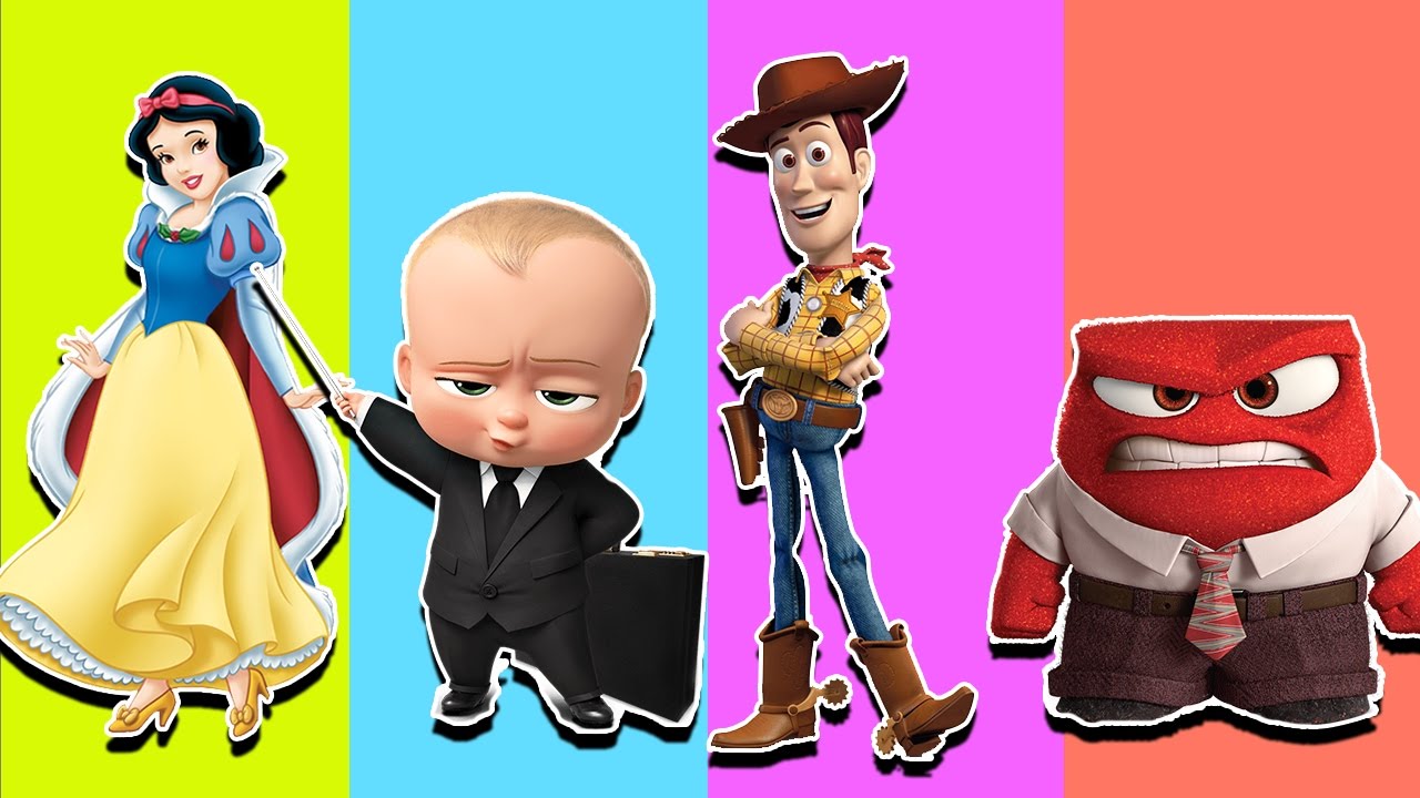 Wrong Heads Boss Baby Toys Story Snow White  Inside Out | Family Nursery Song