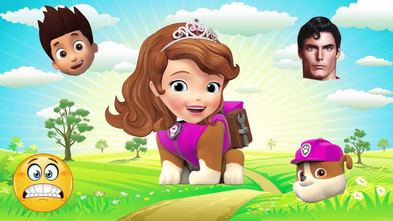 Wrong Heads Sofia The First Super Man Ryder Paw Patrol Finger Family Nursery Rhymes Song For Kids