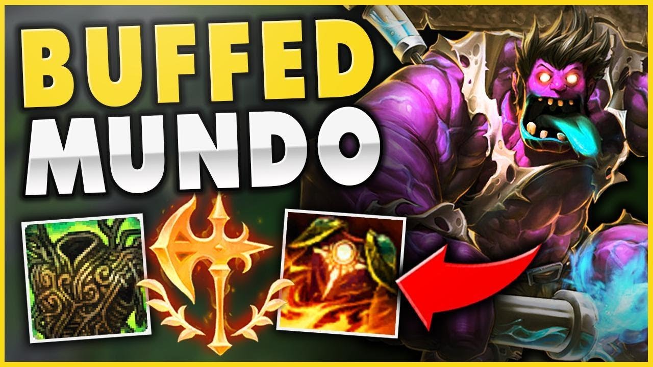 WTF! THESE NEW MUNDO BUFFS MAKE HIM UNSTOPPABLE! S9 BUFFED MUNDO GAMEPLAY - League of Legends
