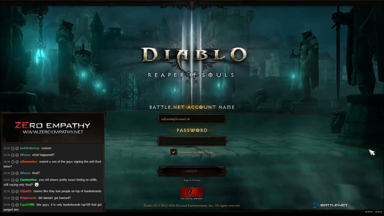 Wudijo BANNED Live Season 5 D3 speaks on TurboHUD (OLD)