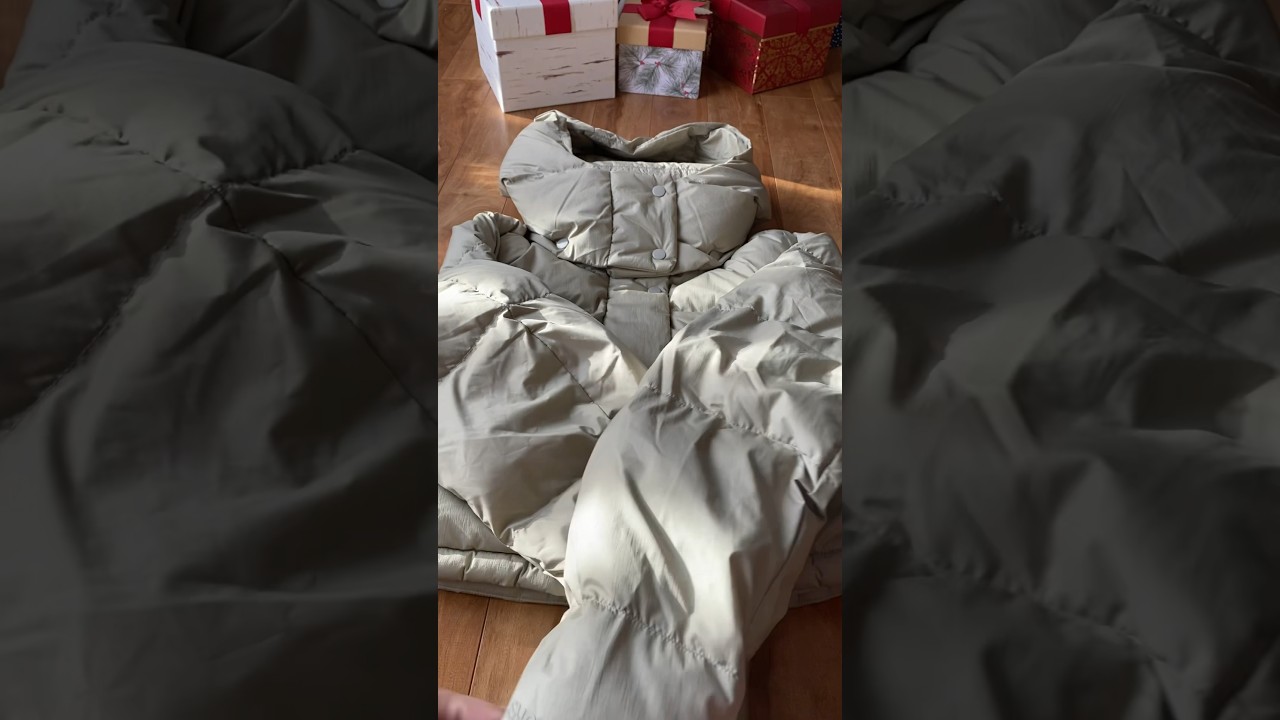 Wunder Puff Super-Cropped Jacket in color Heathered Raw Linen #lululemon